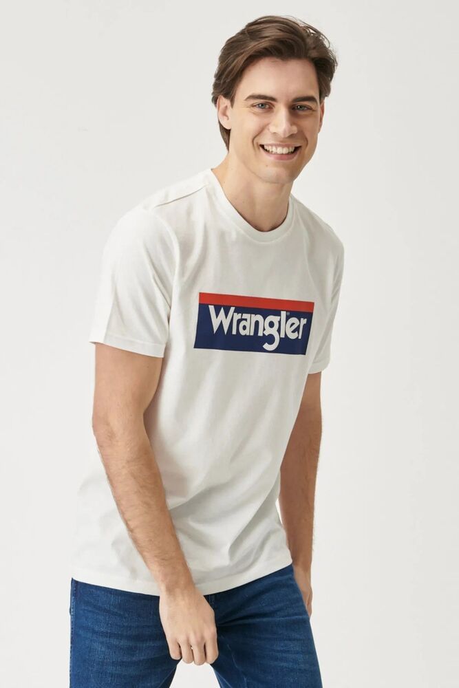 Wrangler Logo Cwew Neck Bisiklet Yaka Erkek Tişört W7H4D3737 - 5