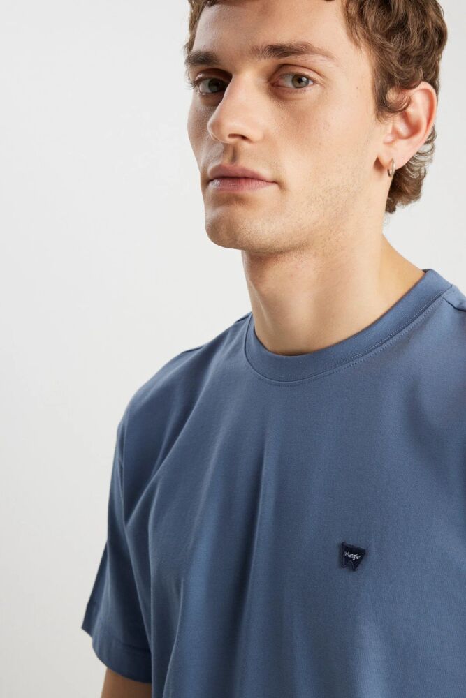 Wrangler Small Logo Bisiklet Yaka Erkek T-shirt W7NM203877223 (1)