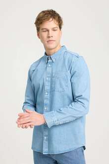 Wrangler Uzun Kollu Erkek Jean Gömlek W241464XT - 2