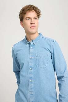 Wrangler Uzun Kollu Erkek Jean Gömlek W241464XT - 4